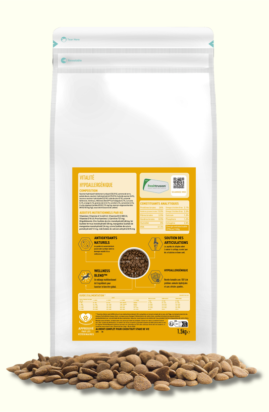 CROQUETTES CHIEN HYPOALLERGÉNIQUE VITALITÉ